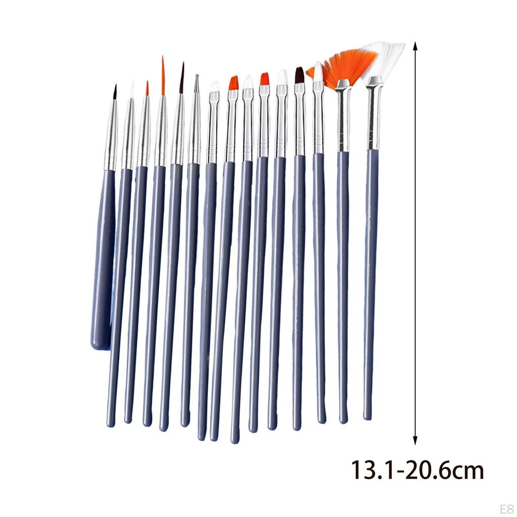 15 Pieces Nail Art Design Pen, Drawing Gradation for Women Girls, Smudge DIY Dotting