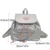Small Pack Shoulders Bag Mini Y2K Backpack Cute PU Leather Backpack  Students