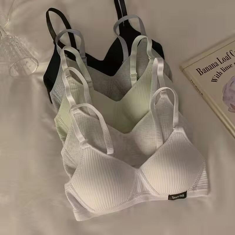 Teenager Girls AB Cup Spodní prádlo Dámská bezdrátová bezešvá Grather podprsenka Dívčí prodyšná tréninková podprsenka