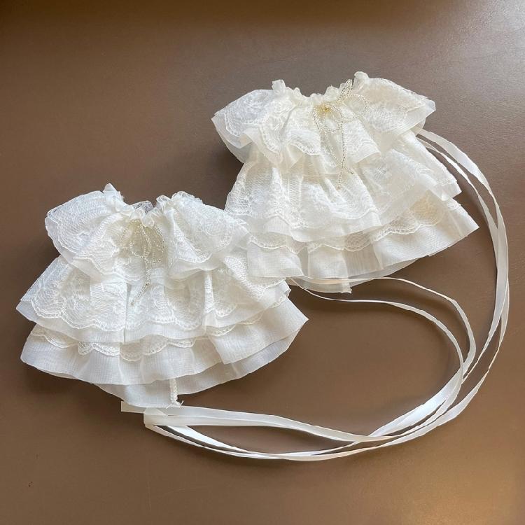 Fashionable Nostalgic Lace Detachable Arm Covers Comfortable Wear For Elegant Dress Event And Photo Shoots