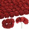 Künstliche Rosen aus Schaumstoff, Glitzerrosen, Glitzerschaum-Blumen mit Stielen, 4,5 cm, für Heimwerker, Hochzeiten, Zuhause, Partys, Valentinstag, Muttertag, 120 Stück