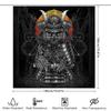 Japanese Samurai Warrior Owl Tapestry Shower Curtain Anime Forest Dark Art Home Decor Washable Bathroom Set