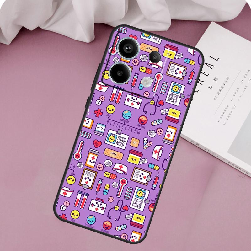 

Medicine Doctor Nurse Case For Xiaomi Redmi Note 14 13 12 11 10 9 15 Pro Plus Redmi 15C 14C 10C 12C 13C 15 Cover Redmi 15C 5G