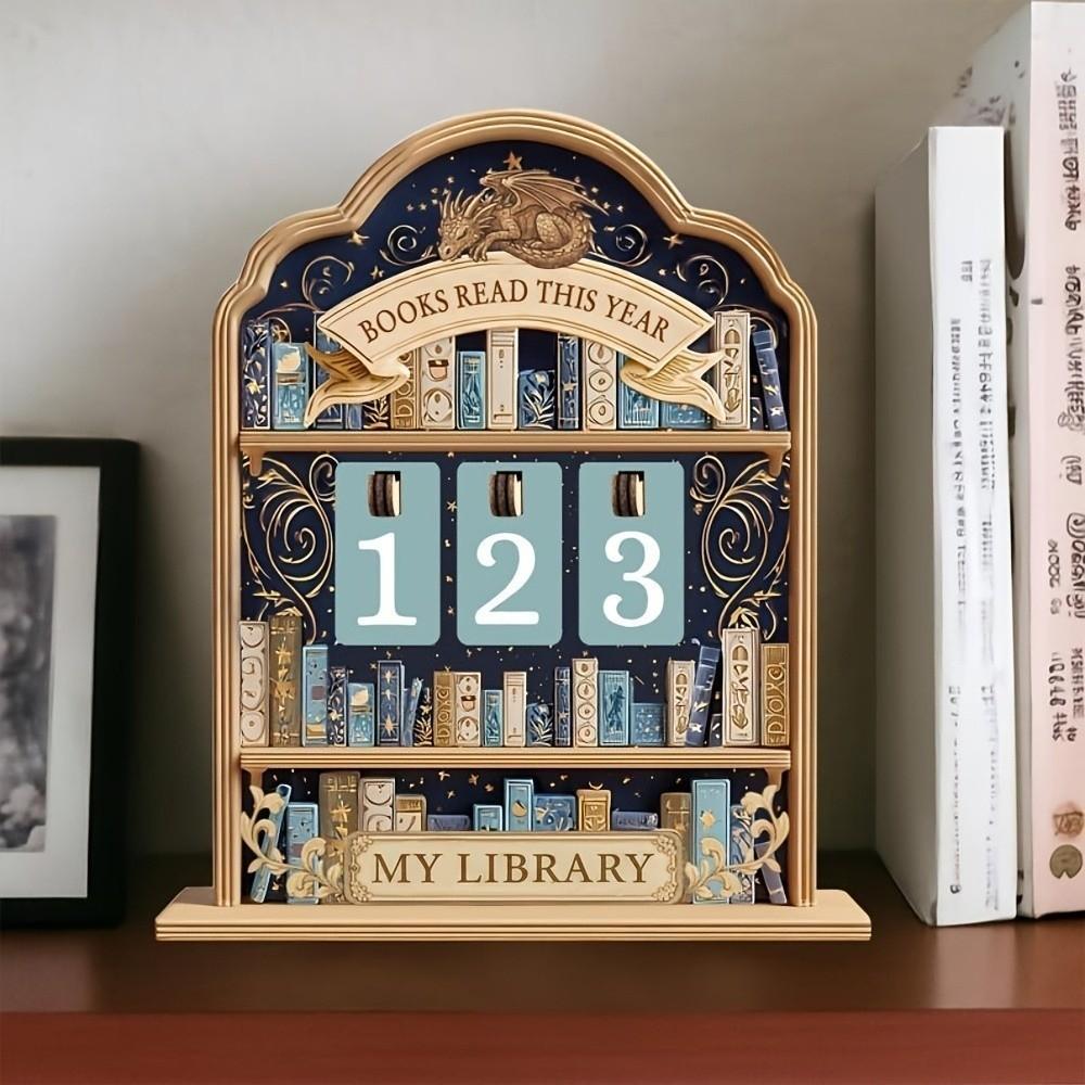 New 2D Books Read Tracker Wooden Books Read This Year Reading Tracker Signage Handmade Reading Challenge Tracker Book Lovers