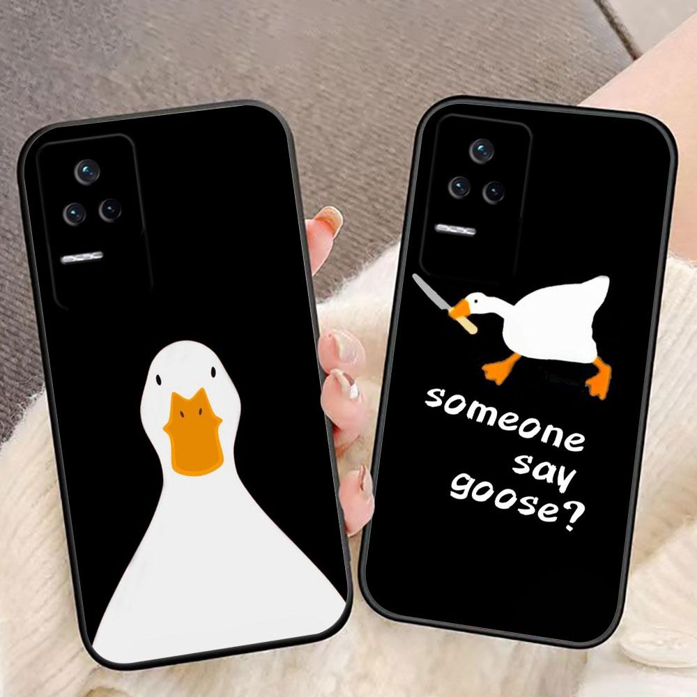 Cartoon Duck Goose Phone Case For Redmi K60 K40 K30 15 15C 14C 13C 12C 12 10 10C 9T 9C 9A 9 8 8A A1 A2 A3 Pro Plus Cover Case