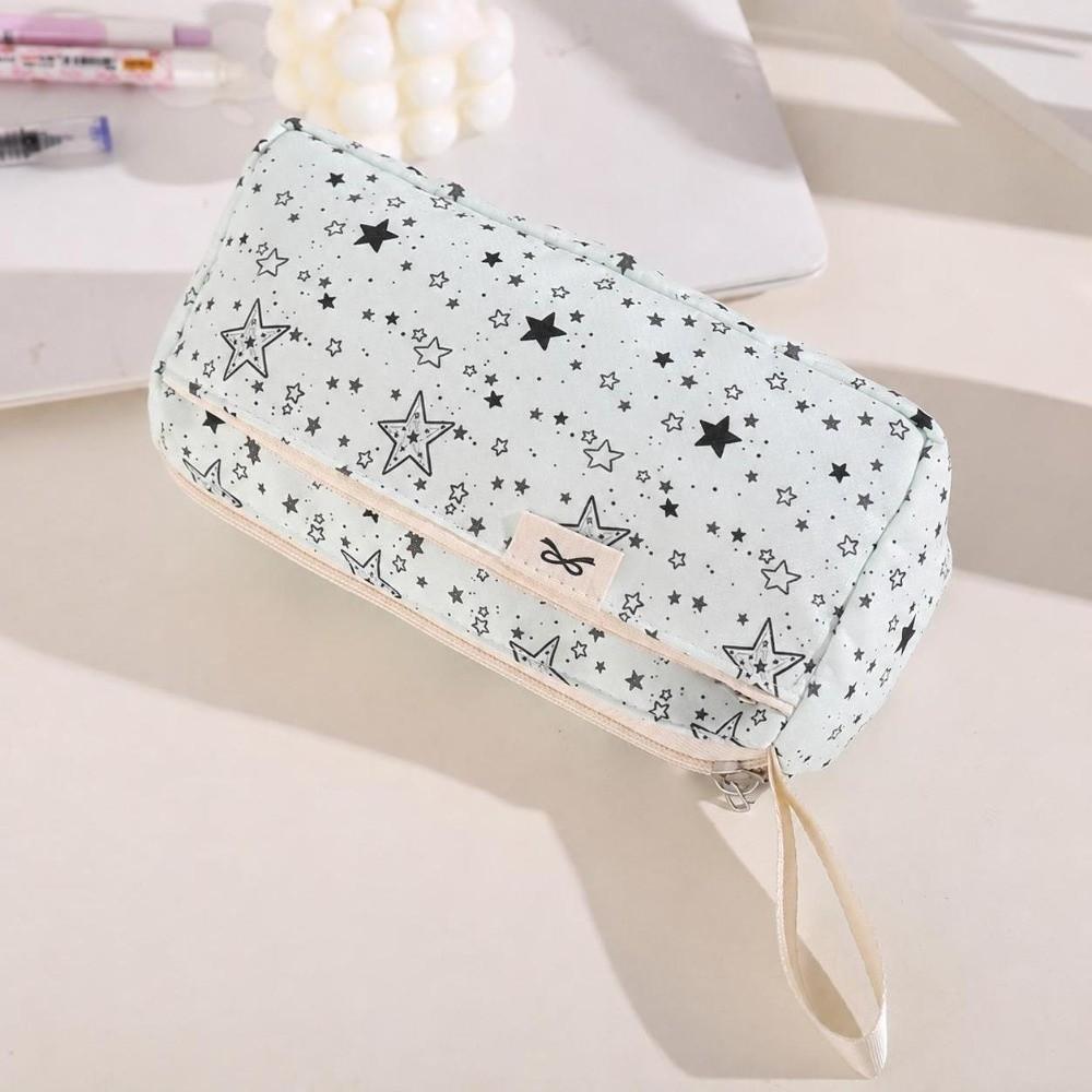 Large Capacity Pencil Case Double-Layer Pencil Pouch Durable Pen Bag School Supplies