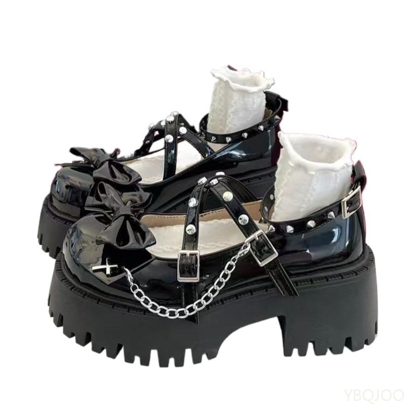 Fashion New Fashionable versatile Women's Shoes Casual comfortable Ankle Straps Pumps Platform Elegant minimalist Women Bows shoes