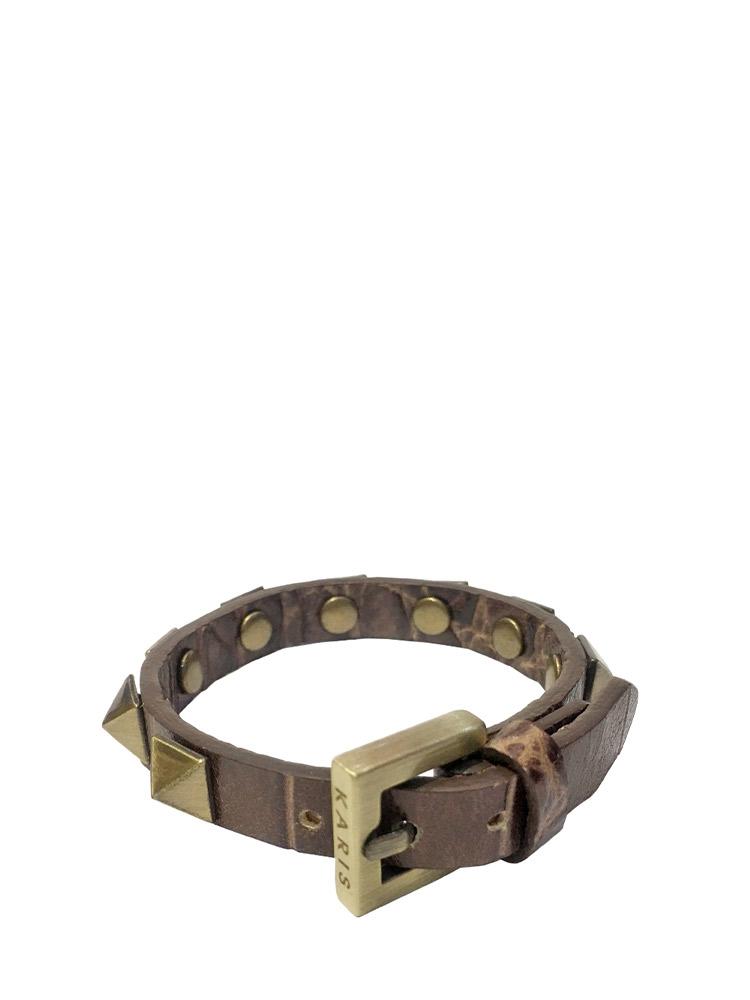 Karis Montappone Clara Exotic Leather Bracelet
