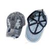 Washed Old Ripped Denim Baseball Cap American Street Retro Big Head Circumference Cap Men's Versatile Sun Hat Women
