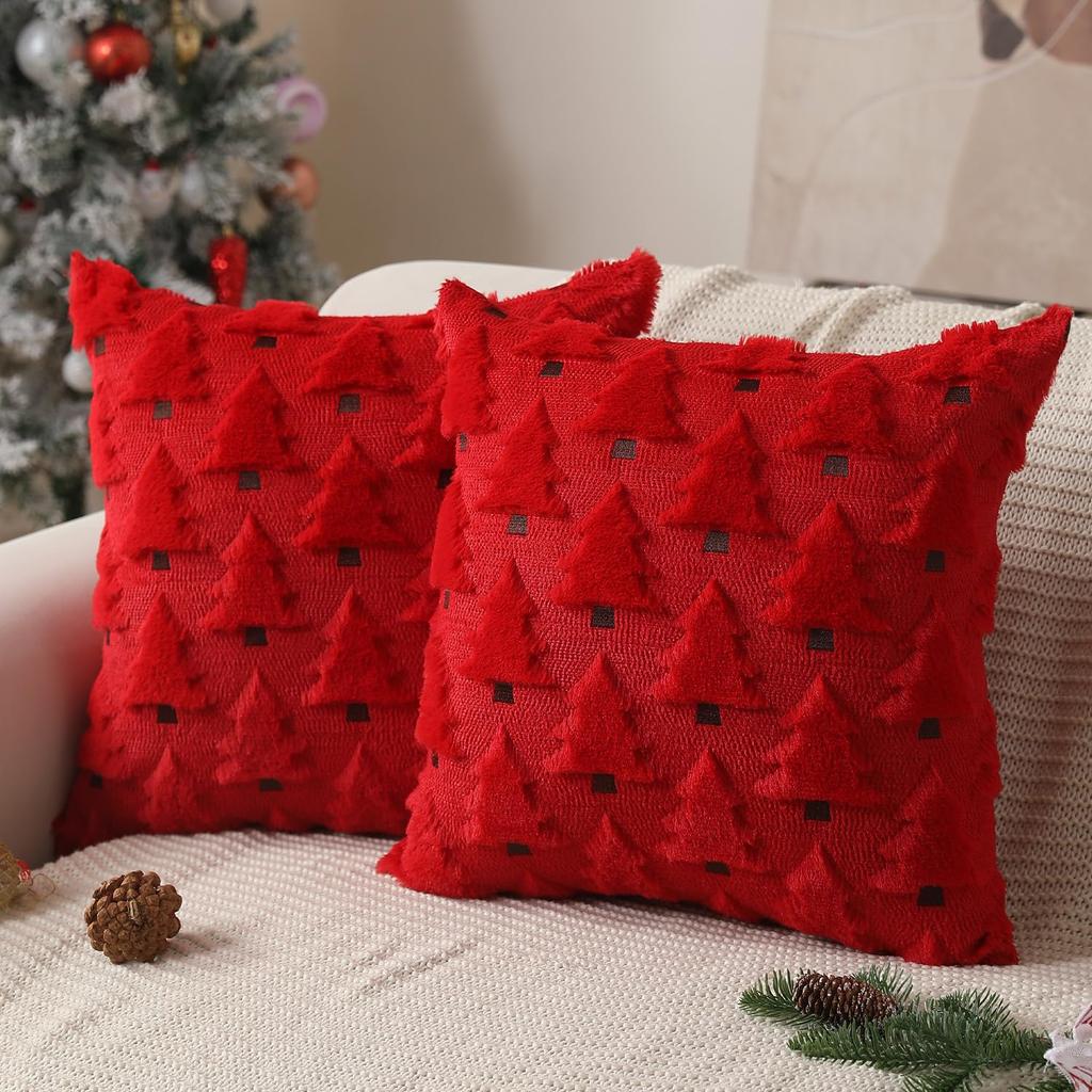 1PC Christmas Decorative Pillow Covers Cushion Cover Couch Cushion Case for Couch Sofa Holiday Festivals Winter Home Decoration
