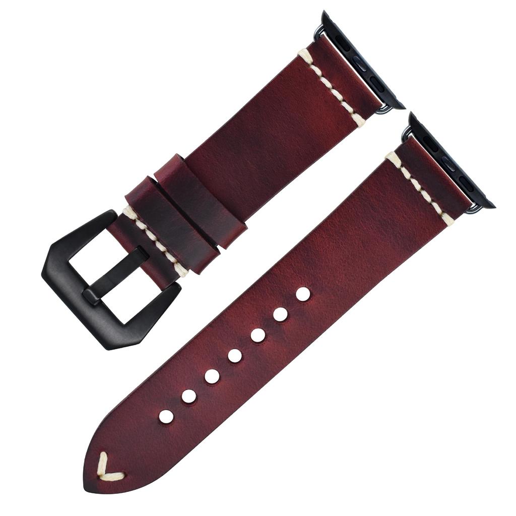 Applicable To Apple Watch Leather Strap Apple Watch Iwatch8 Men'S S7 Women'S Strap