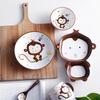 NuFeng Hand-Painted Ceramic Rabbit Divided Plate