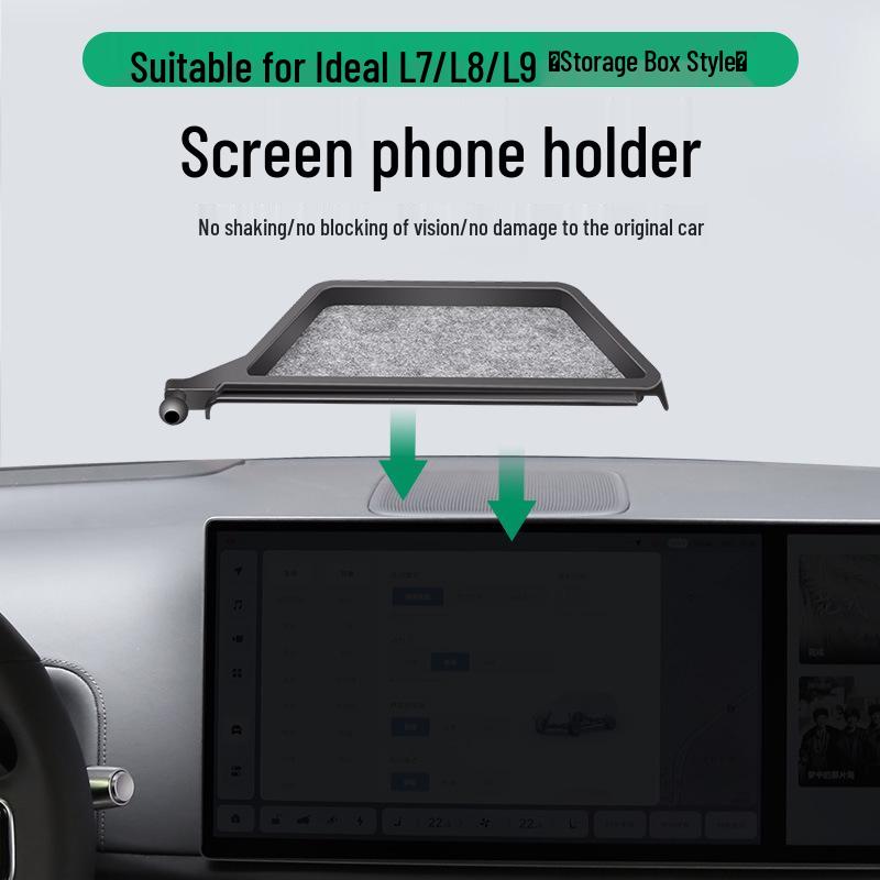 Ideal L7L8L9 Car Screen Phone Holder with Integrated Tray