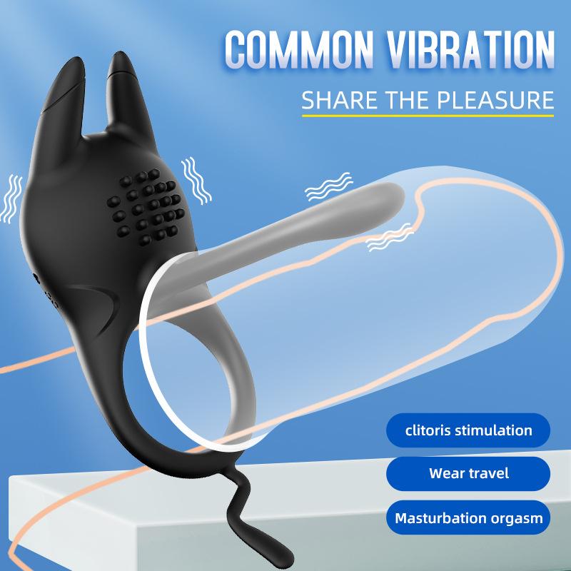 Vibrating Cock Ring Adult Sex Toys for Men Couple Vibrator for Penis Stimulator Vibrator Penis Ring with Clitoral Vibrator Couples Sex Toys