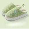New Fleece Slippers, Women's Plush Home Anti-slip Thickened Warm Cotton Shoes