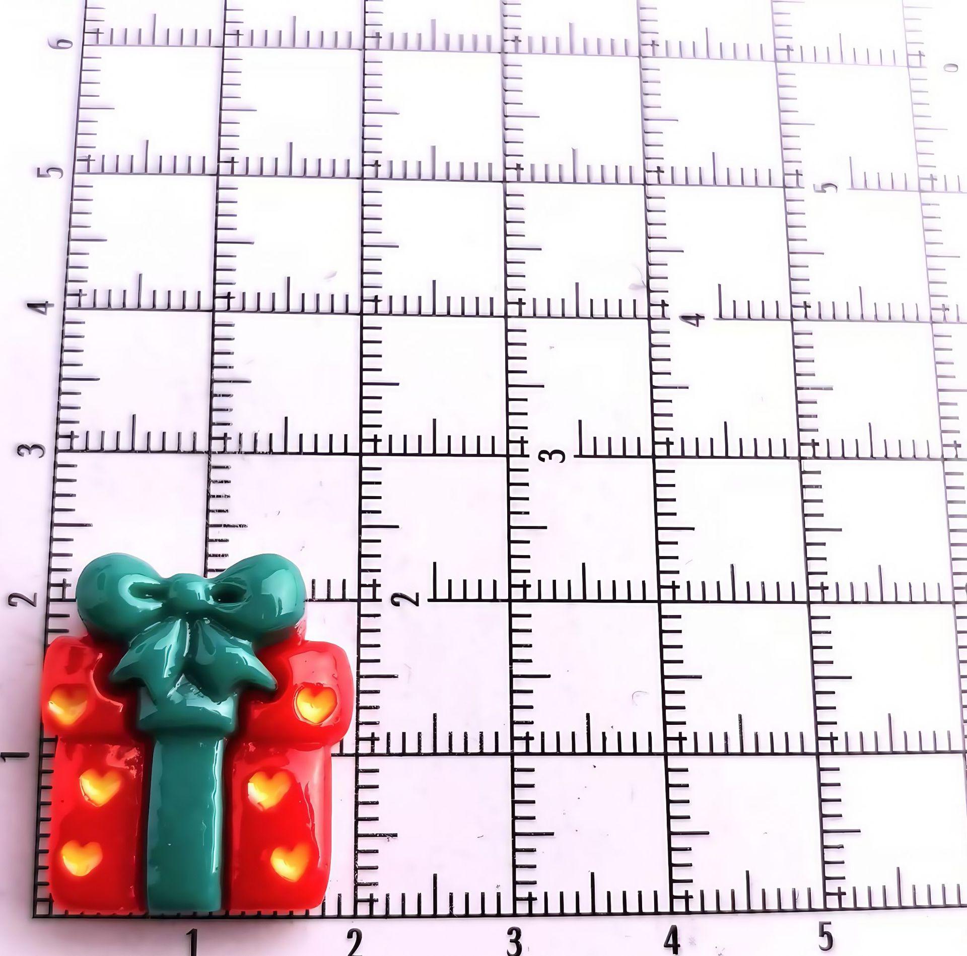 Cartoon Santa & Snowman Resin Accessories: Hair Clips, Hair Ties & Fridge Magnets Small Card