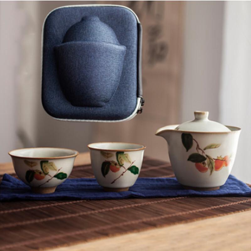 Hnadun Yuebai Ru Ware Portable Travel Tea Set