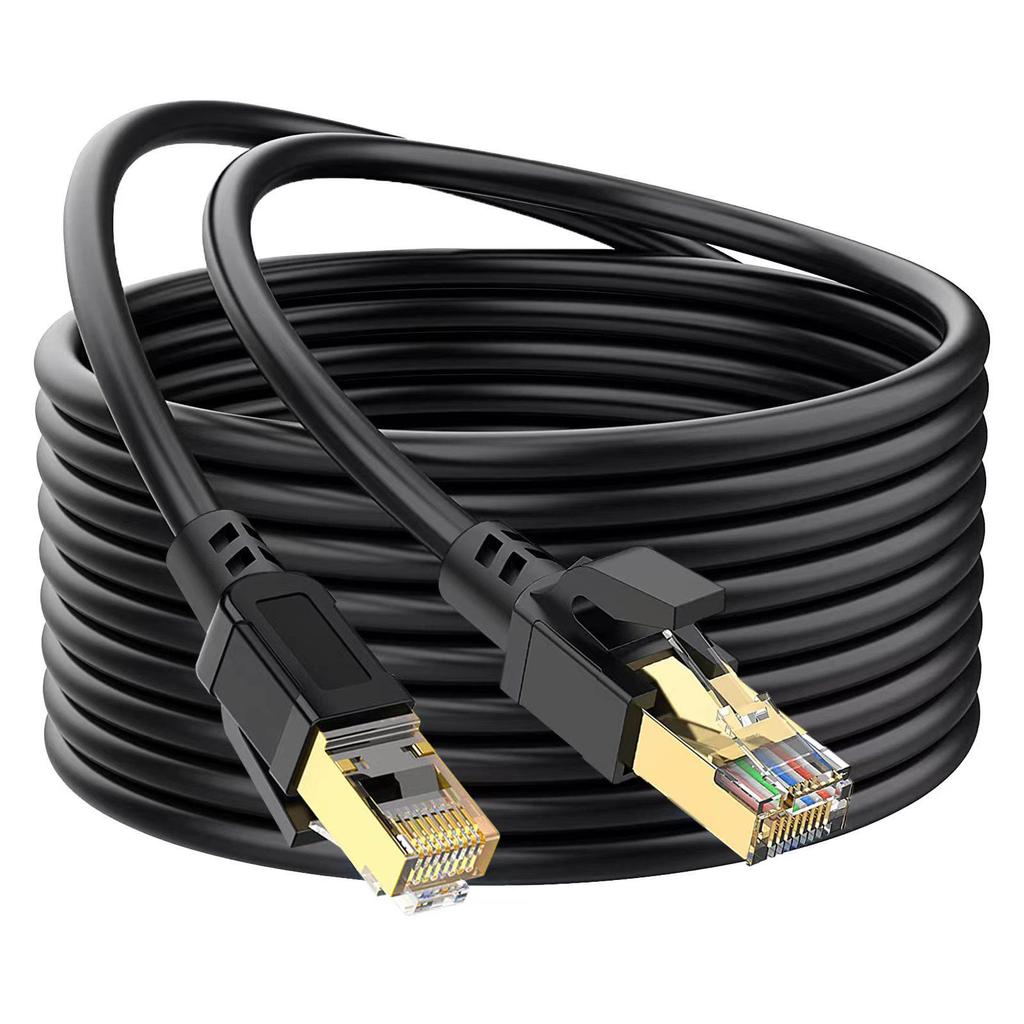 Category 8 High-Flexibility Dual-Shielded 10 Gigabit Oxygen-Free Pure Copper Network Cable
