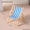 Creative Folding Beach Chair Phone Holder - Cute, Small Furniture and Photo Prop Ornament