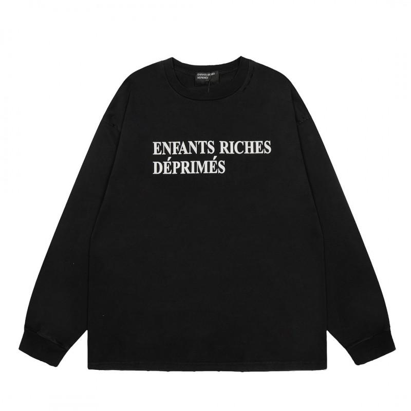 Unisex Vintage American Style Graphic Long Sleeve T-Shirt Loose Fit Streetwear Print Tee Fall