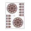 Waterproof Tattoo Stickers Middle Eastern Lace Temporary Tattoos for Women Adults Adhesive Body Art Stickers