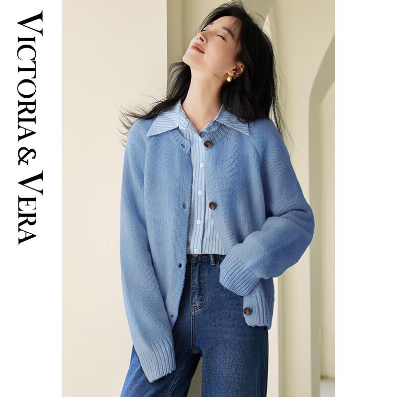 

VICTORIA&VERA Женский вязаный свитер из смесовой шерсти с круглым вырезом V9017W06 S