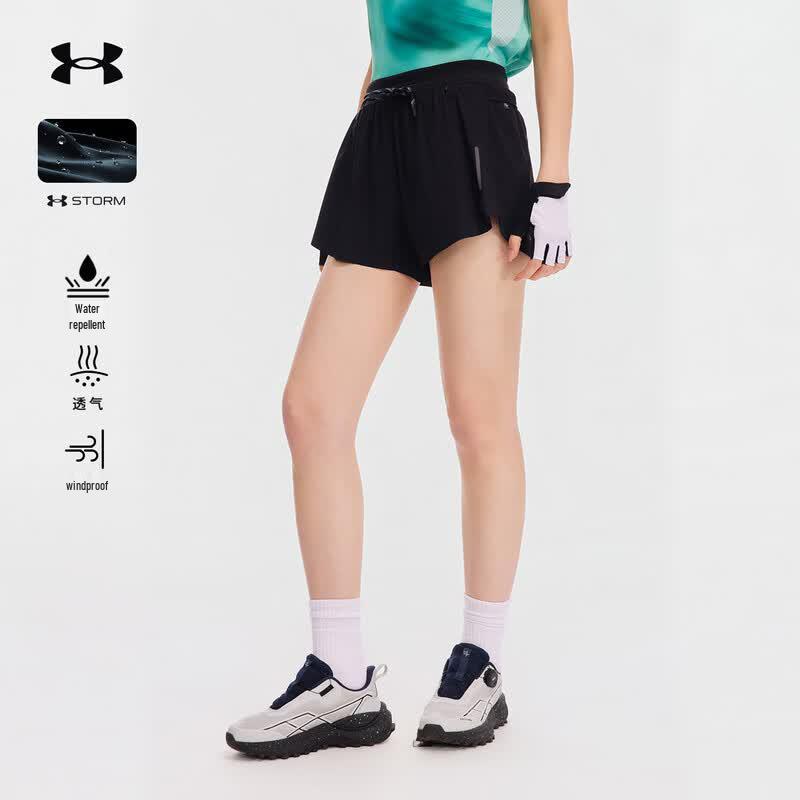 Женские шорты для трейлраннинга 2-в-1 с водоотталкивающим покрытием Under Armour L