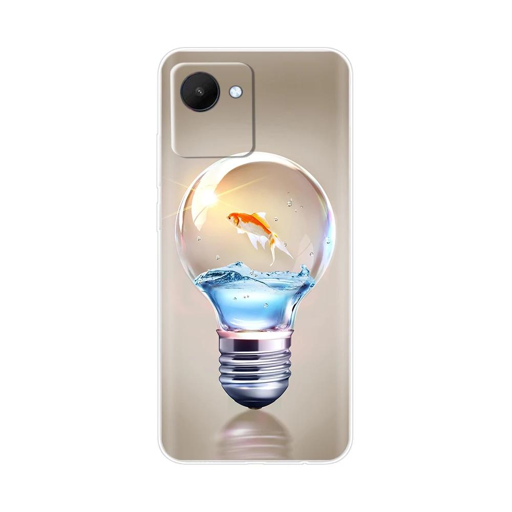 Etui Torba na Telefon Komórkowy Do Realme C30 Etui RealmeC30S Pokrowiec Do OPPO Realme C30S C30 s RealmeC30 Miękki Przezroczysty Silikonowy Tylny Pokrowiec