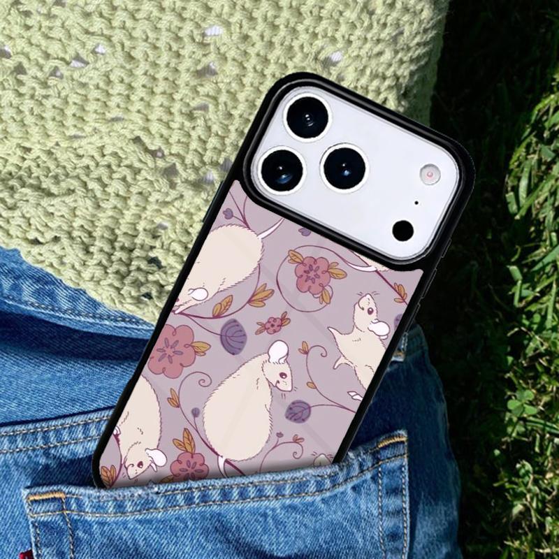 Cute Rattie Rats Phone Case Cover for IPhone 11 12 13 14 15 16e 17 Pro Max Coque for IPhone 17 Air