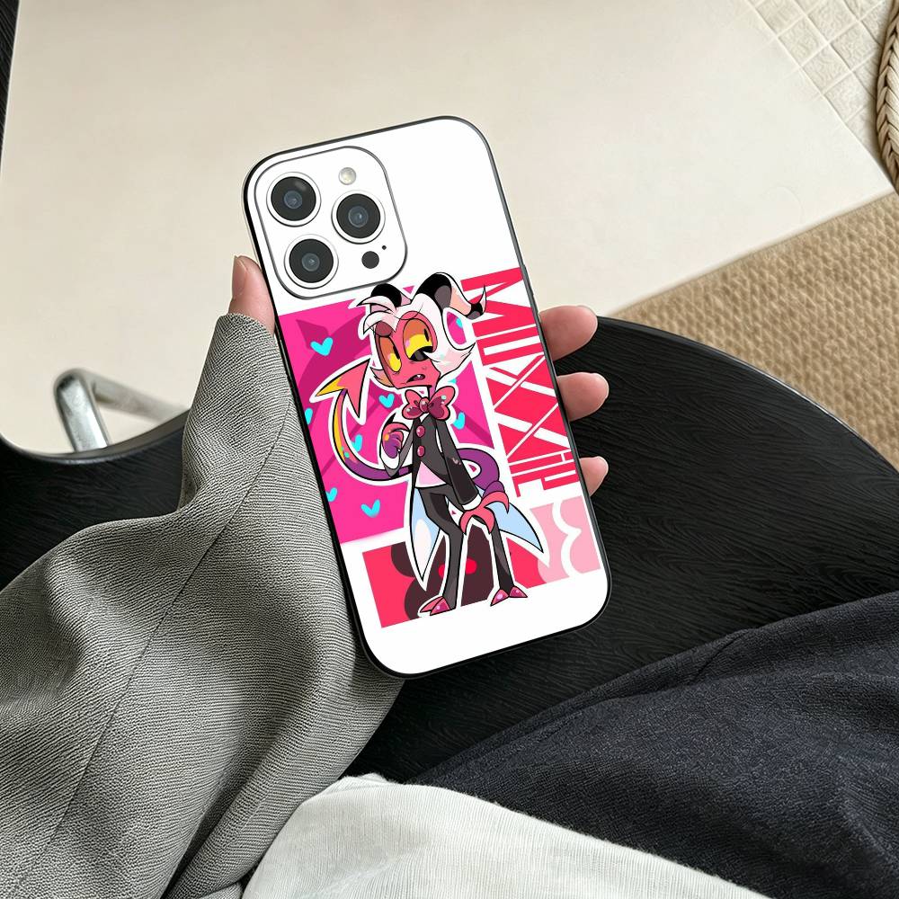 Чехол для телефона Helluva Boss Мокси для iPhone 17, 16, 15, 14, 13, 12, 11 Plus, Pro Max, Другие Мягкий Черный Чехол iPhone14Pro