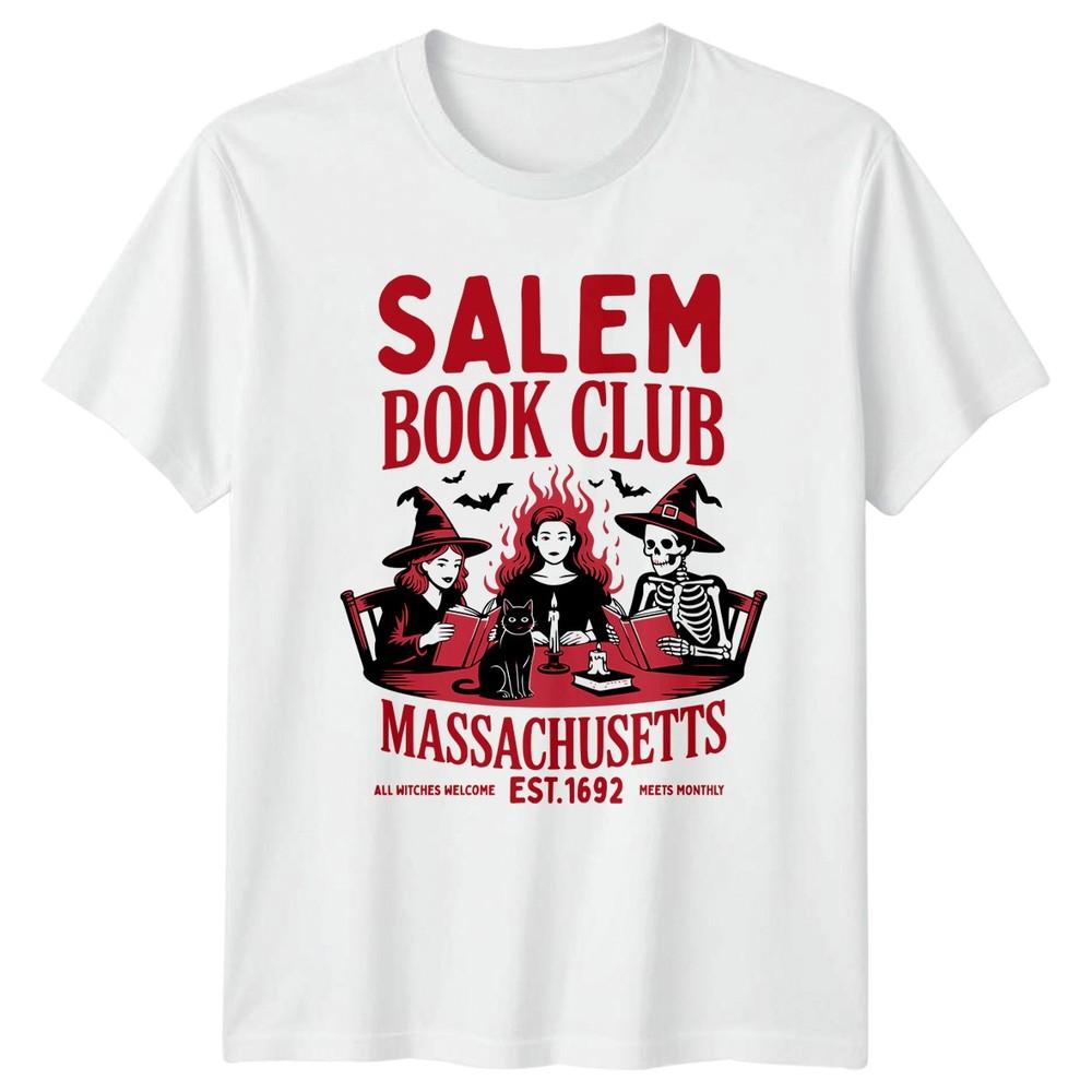 Salem Book Club TShirt Salem Witches Halloween Halloween Gift For Him S