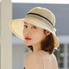 Elegant Organza Flower Bucket Hat for Women - Fashionable Sun Protection, Breathable Polyester, Perfect for Spring & Summer