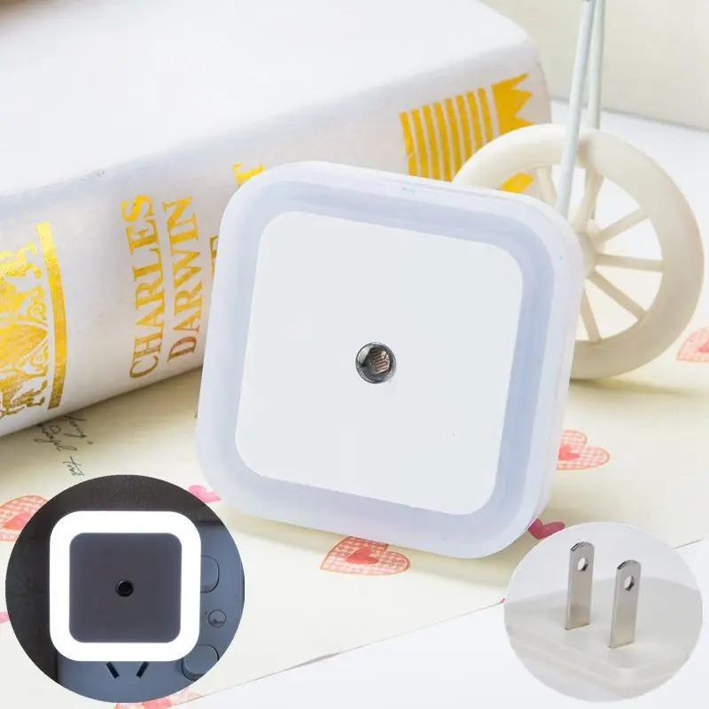 LED Night Light Motion Sensor Light Wireless Night Lamp Children Bedroom Bedside Table Light EU/US Plug Lamp Ship Accessories