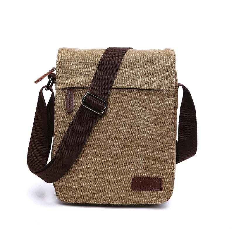 Men s Korean Style Single Shoulder Canvas Messenger Bag