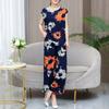 Plus Size Summer Pants Sets for Women  Elegant Loose Vintage Print 2 Piece Outifts