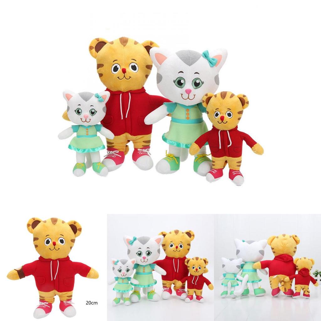 Delightfully Soft Daniel Tiger And Katerina Kittycat Plush Xmas Toys For Kids Gift