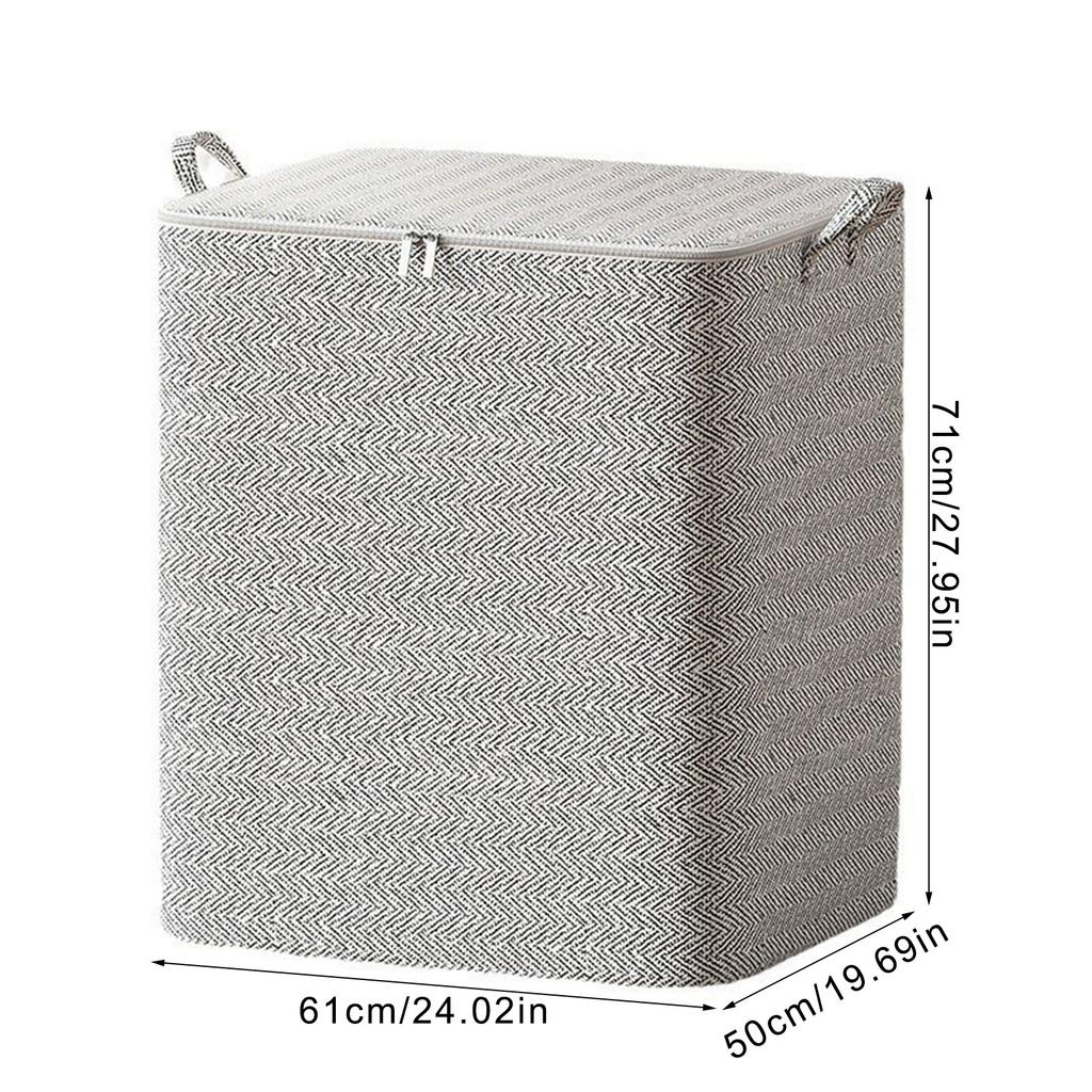 Multipurpose 220L Zippered Storage Bag for Quilt and Sweaters Ideal for Closet Organization and Space Saving Designs