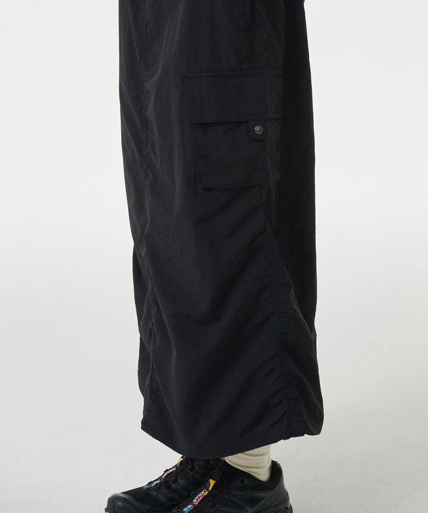 Musinsa Standard Woman Women'S Nylon Parachute Skirt [Black]