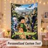 Custom Personalized Tapestry,Hunter × Hunter Print Custom Name Text Wall Art Hanging for Bedroom