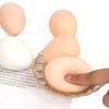 Simulated Egg Stress Ball Soft Stretch Squeaky Egg Squeeze Fidget Toy Anxiety Relief Soft Stress Ball Pinch Sensory Toy