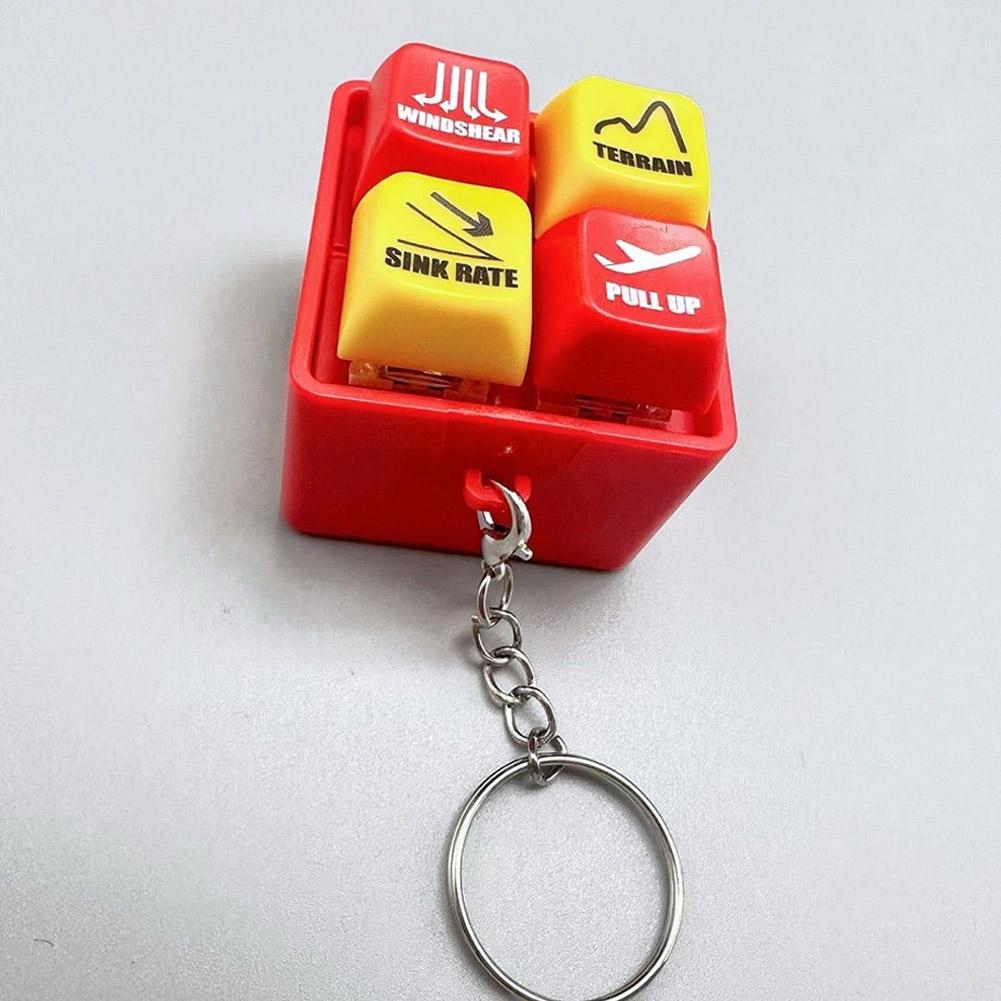 Warning Simulator For Pilot's Refreshing and Stress Relieving Device EGPWS Boeing 737 Warning Sound Simulator Keychain