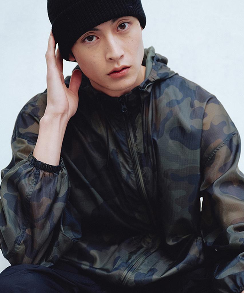 Uniform Bridge Sheer Hooded Jacket Camo