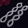 Handmade Rhinestone S-Shaped Bridal Headband - Twisted Wire Wedding Hairpiece DZ006