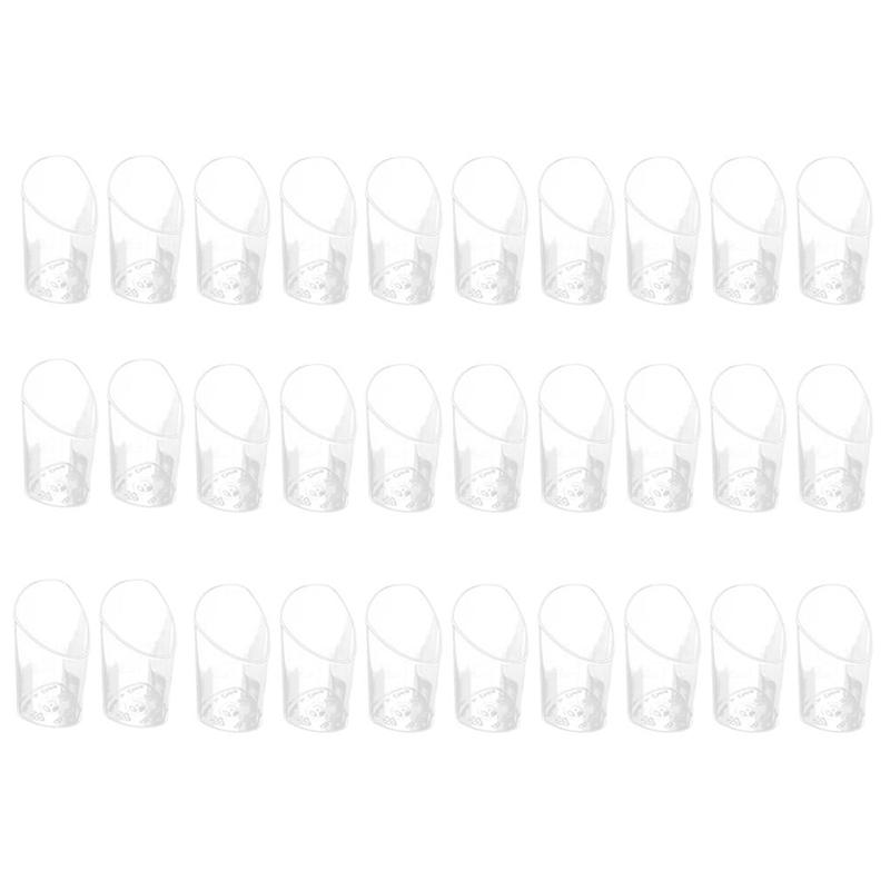 A62X 30Pcs 80Ml Mini Disposable Bevel Cake Cups Pudding Jelly Mousse Cup Appetizer Bowl for Home Dessert Shop Food Container