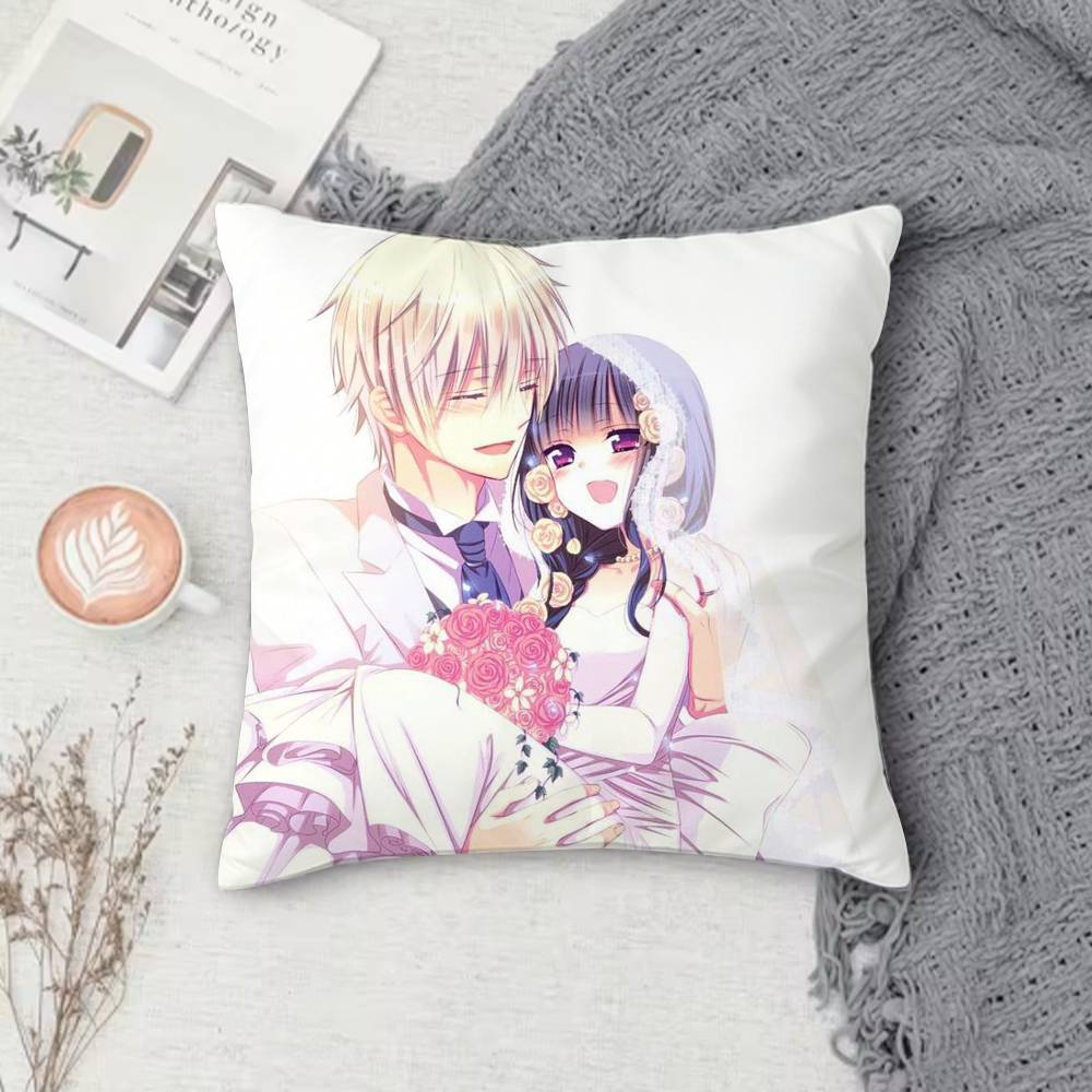 

IInu boku ss Doublesided Printed Square Decorative Cushion Cover for Sofa Living Room Home Decor 30x30 cm