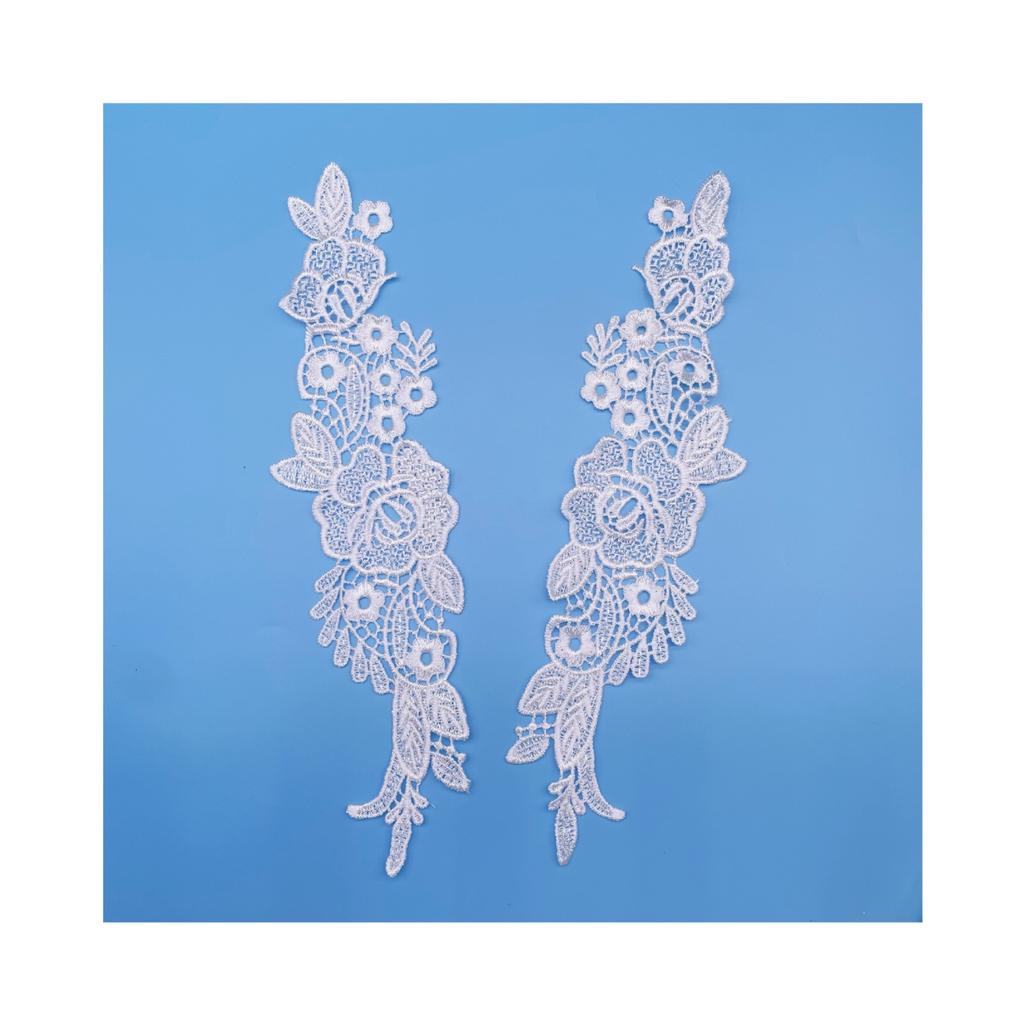 Clothing Lace Polyester Light To Flower, Hollow Water-Soluble To Flower, Water-Soluble Lace Flower Sticker Clothing Collar Flower Piece