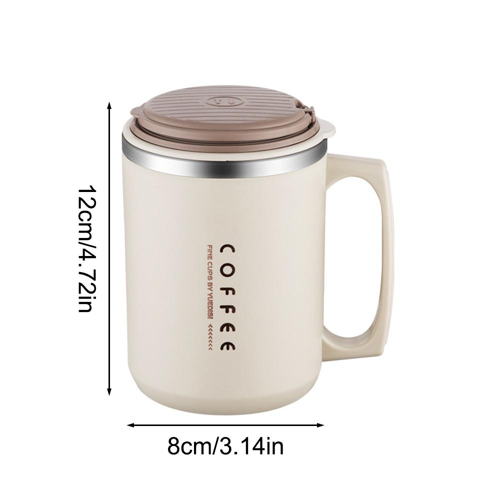 1PC Stainless Steel Coffee Cup Stand, Portable Cup, High Appearance Level, Anti-Scald Mug, Drinking Cup