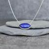 Natural Lapis Lazuli necklace Blue lapis necklace for women Lapis statement necklace Sterling silver handmade necklace Bridesmaid Gifts