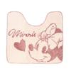 Marushin Disney Minnie Dusty Cute 2225071500 Toiletry, Mouse, Pink, Character, Non-Slip Mat, Stylish, Non-Slip,