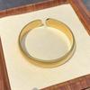 Gold Alloy Matte Tire Bracelet: Ancient Style, Wide Surface, Simple Internet Celebrity Accessory